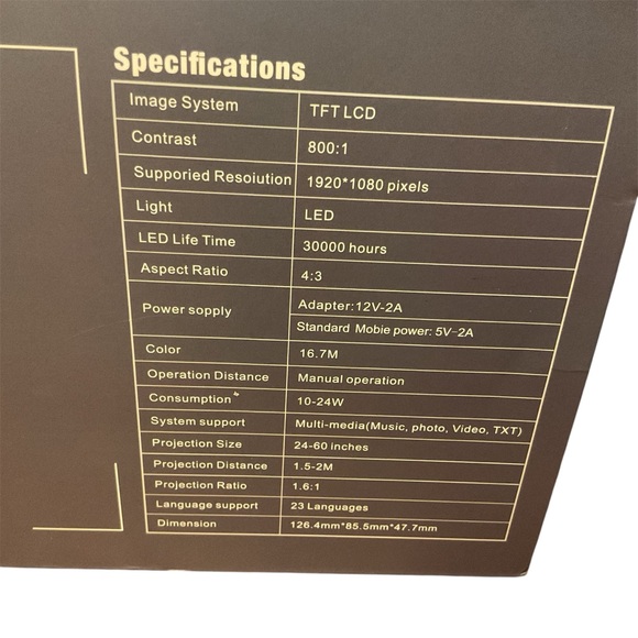 LED Projector, NEW! - Picture 4 of 6